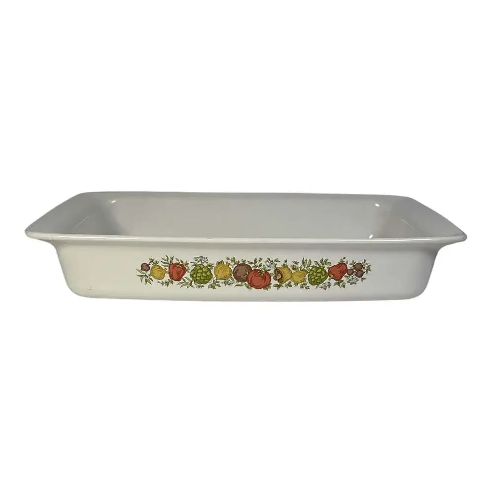 Vtg Corning Ware P-332 Spice of Life 12x7.5x2